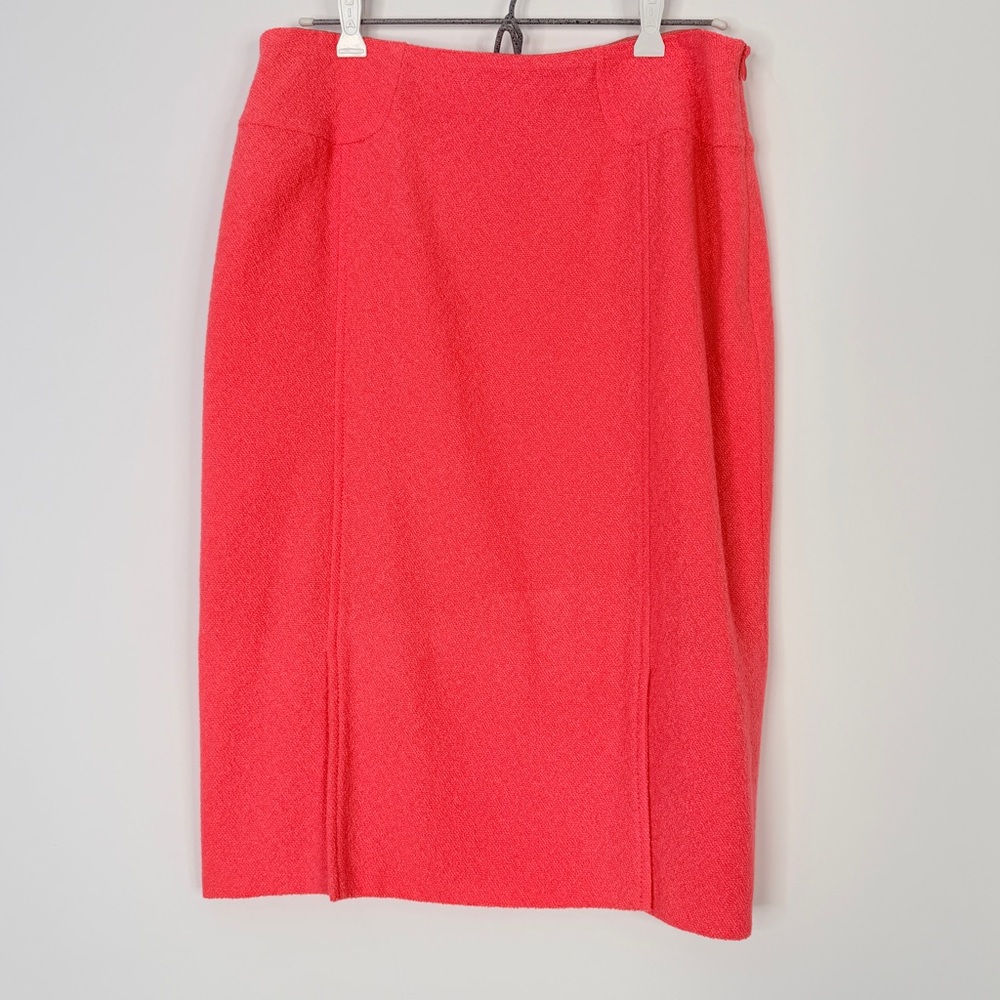 Escada wool blend coral skirt. Size 40 #0058